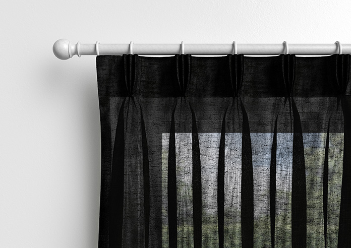 Brescia Voile, Raven Black - Made to Measure Curtains - Image 12